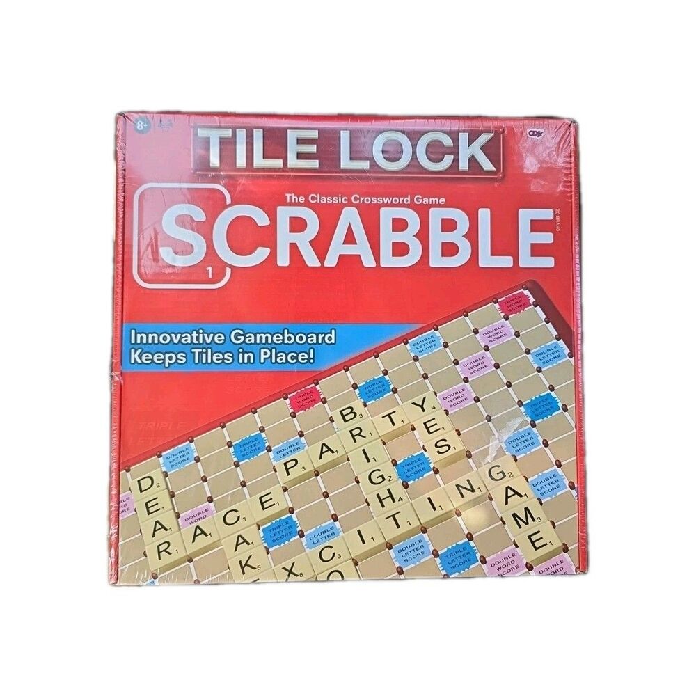 Scrabble Crossword Game Tile Lock Hasbro Sealed New 2020